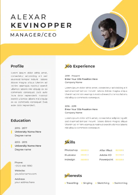 Modelo de CV AiKCV