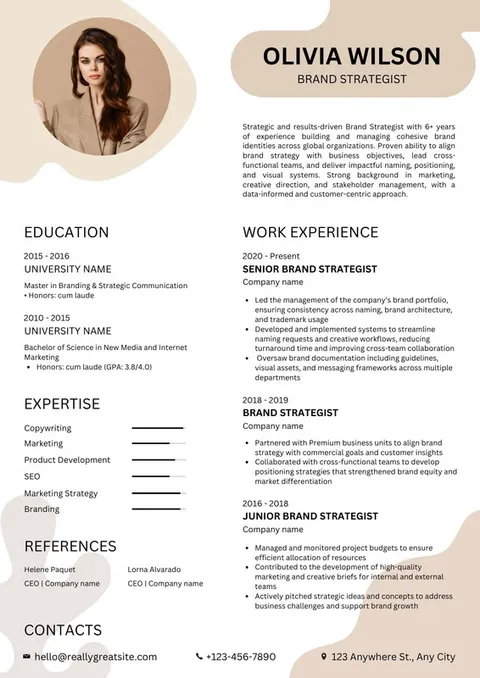 Modelo de CV AiKCV
